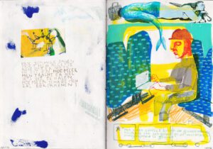Pieter Chanterie - Spread from daily sketchbook